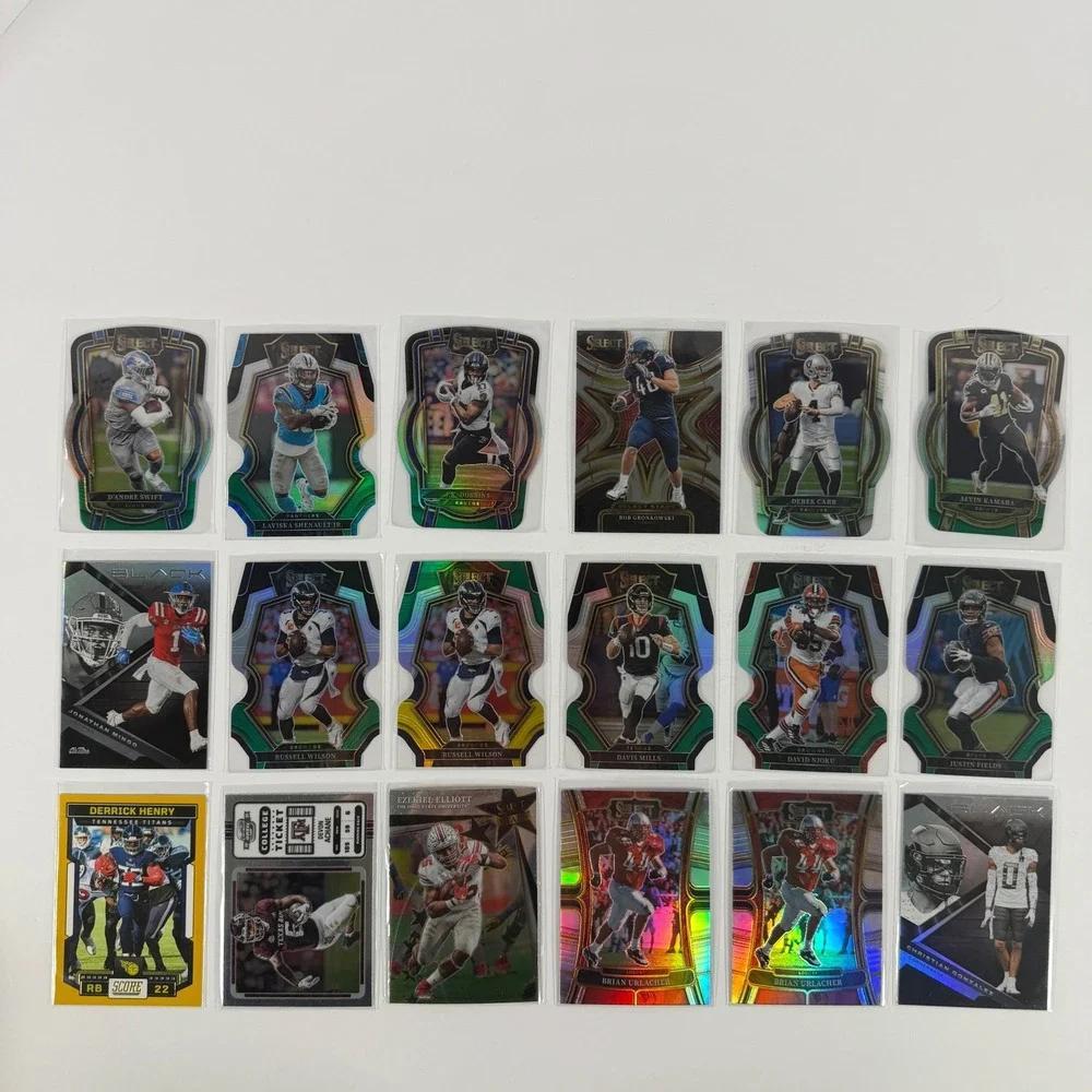 186 Panini Football Card Lot 30 Rookies Select Prizm Optic Mahomes Brady Burrow